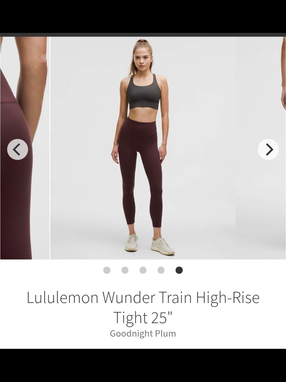 lululemon athletica High-Rise Wunder Train Tights in Goodnight Plum